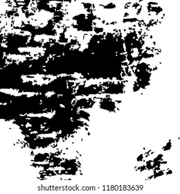 Monochrome Grunge Pattern. Abstract Black and White Texture with Scratched Lines, Spots and Blobs for Web Applications, Wallpaper, Print. Vintage Rough Halftone Background with Different Elements.