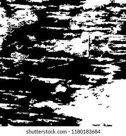 Monochrome Grunge Pattern. Abstract Black and White Texture with Scratched Lines, Spots and Blobs for Banner, Card, Wallpaper. Trendy Rough Halftone Pattern with Different Elements.