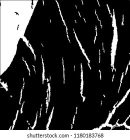 Monochrome Grunge Pattern. Abstract Black and White Texture with Scratched Lines, Spots and Blobs for Web Applications, Banner, Card. Vintage Rough Halftone Background with Different Elements.