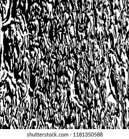 Monochrome Grunge Pattern. Abstract Black and White Texture with Scratched Lines, Spots and Blobs for Wallpaper, Print, Card. Modern Rough Halftone Pattern with Different Elements.