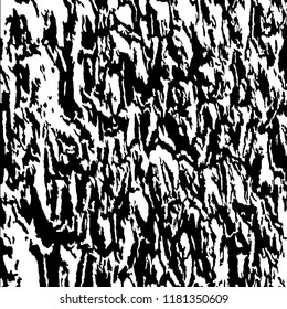 Monochrome Grunge Pattern. Abstract Black and White Texture with Scratched Lines, Spots and Blobs for Wallpaper, Print, Card. Retro Rough Halftone Pattern with Different Elements.
