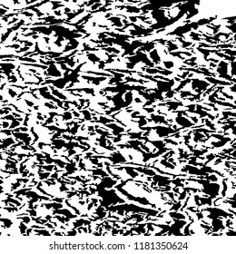 Monochrome Grunge Pattern. Abstract Black and White Texture with Scratched Lines, Spots and Blobs for Print, Card, Banner. Modern Rough Halftone Background with Different Elements.