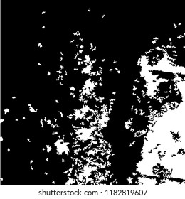 Monochrome Grunge Pattern. Abstract Black and White Texture with Scratched Lines, Spots and Blobs for Web Applications, Banner, Card. Modern Rough Halftone Pattern with Different Elements.