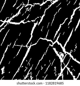 Monochrome Grunge Pattern. Abstract Black and White Texture with Scratched Lines, Spots and Blobs for Card, Print, Mobile Applications. Vintage Rough Halftone Background with Different Elements.