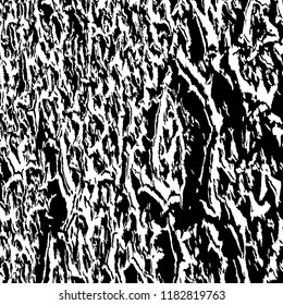 Monochrome Grunge Pattern. Abstract Black and White Texture with Scratched Lines, Spots and Blobs for Web Applications, Wallpaper, Print. Vintage Rough Halftone Background with Different Elements.