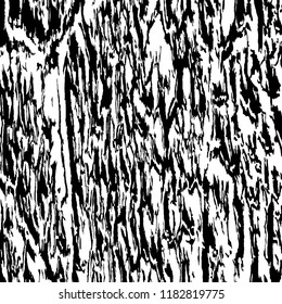 Monochrome Grunge Pattern. Abstract Black and White Texture with Scratched Lines, Spots and Blobs for Card, Print, Mobile Applications. Vintage Rough Halftone Pattern with Different Elements.