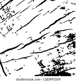 Monochrome Grunge Pattern. Abstract Black and White Texture with Scratched Lines, Spots and Blobs for Web Applications, Banner, Card. Trendy Rough Halftone Pattern with Different Elements.