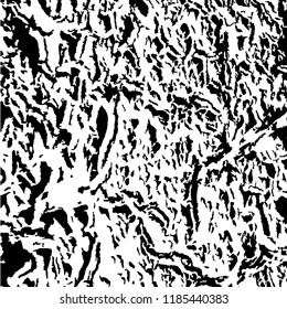 Monochrome Grunge Pattern. Abstract Black and White Texture with Scratched Lines, Spots and Blobs for Print, Card, Banner. Retro Rough Halftone Pattern with Different Elements.