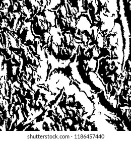 Monochrome Grunge Pattern. Abstract Black and White Texture with Scratched Lines, Spots and Blobs for Card, Print, Mobile Applications. Vintage Rough Halftone Pattern with Different Elements.