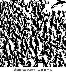 Monochrome Grunge Pattern. Abstract Black and White Texture with Scratched Lines, Spots and Blobs for Web Applications, Banner, Card. Retro Rough Halftone Background with Different Elements.