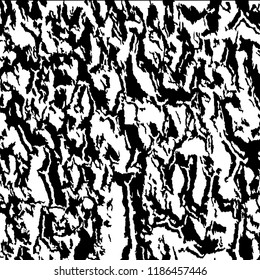 Monochrome Grunge Pattern. Abstract Black and White Texture with Scratched Lines, Spots and Blobs for Print, Card, Banner. Modern Rough Halftone Pattern with Different Elements.