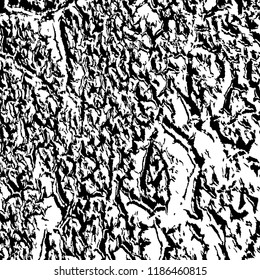 Monochrome Grunge Pattern. Abstract Black and White Texture with Scratched Lines, Spots and Blobs for Card, Print, Mobile Applications. Trendy Rough Halftone Background with Different Elements.