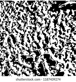Monochrome Grunge Pattern. Abstract Black and White Texture with Scratched Lines, Spots and Blobs for Web Applications, Banner, Card. Vintage Rough Halftone Pattern with Different Elements.