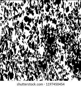 Monochrome Grunge Pattern. Abstract Black and White Texture with Scratched Lines, Spots and Blobs for Wallpaper, Print, Card. Vintage Rough Halftone Pattern with Different Elements.