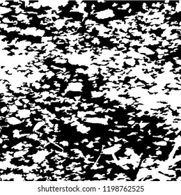 Monochrome Grunge Pattern. Abstract Black and White Texture with Scratched Lines, Spots and Blobs for Card, Print, Mobile Applications. Vintage Rough Halftone Pattern with Different Elements.