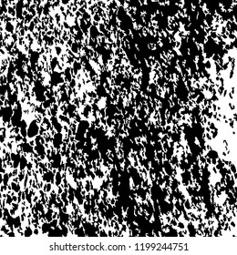 Monochrome Grunge Pattern. Abstract Black and White Texture with Scratched Lines, Spots and Blobs for Web Applications, Wallpaper, Print. Vintage Rough Halftone Pattern with Different Elements.