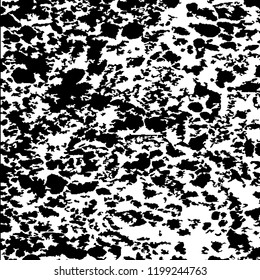 Monochrome Grunge Pattern. Abstract Black and White Texture with Scratched Lines, Spots and Blobs for Card, Print, Mobile Applications. Modern Rough Halftone Pattern with Different Elements.