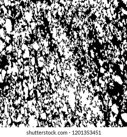 Monochrome Grunge Pattern. Abstract Black and White Texture with Scratched Lines, Spots and Blobs for Print, Card, Banner. Modern Rough Halftone Pattern with Different Elements.