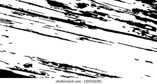 Monochrome Grunge Pattern. Abstract Black and White Texture with Scratched Lines, Spots and Blobs for Wallpaper, Print, Card. Trendy Rough Halftone Pattern with Different Elements.