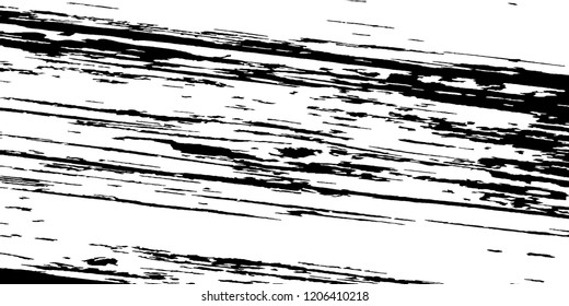 Monochrome Grunge Pattern. Abstract Black and White Texture with Scratched Lines, Spots and Blobs for Web Applications, Banner, Card. Trendy Rough Halftone Background with Different Elements.