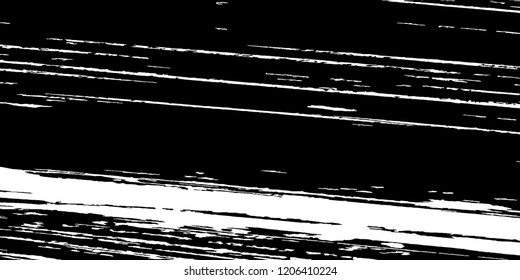 Monochrome Grunge Pattern. Abstract Black and White Texture with Scratched Lines, Spots and Blobs for Web Applications, Banner, Card. Vintage Rough Halftone Pattern with Different Elements.