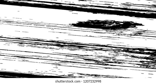 Monochrome Grunge Pattern. Abstract Black and White Texture with Scratched Lines, Spots and Blobs for Web Applications, Wallpaper, Print. Vintage Rough Halftone Background with Different Elements.