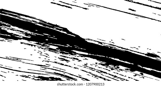 Monochrome Grunge Pattern. Abstract Black and White Texture with Scratched Lines, Spots and Blobs for Web Applications, Wallpaper, Print. Trendy Rough Halftone Pattern with Different Elements.