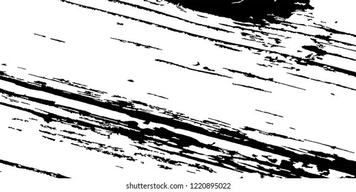 Monochrome Grunge Pattern. Abstract Black and White Texture with Scratched Lines, Spots and Blobs for Card, Print, Mobile Applications. Modern Rough Halftone Background with Different Elements.