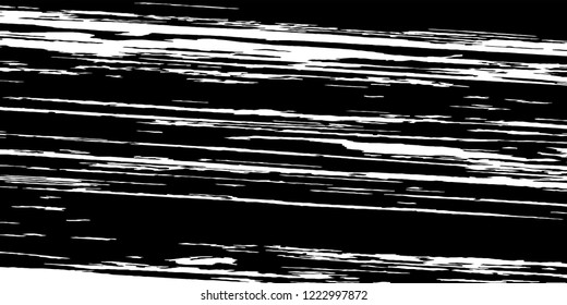Monochrome Grunge Pattern. Abstract Black and White Texture with Scratched Lines, Spots and Blobs for Banner, Card, Wallpaper. Trendy Rough Halftone Background with Different Elements.
