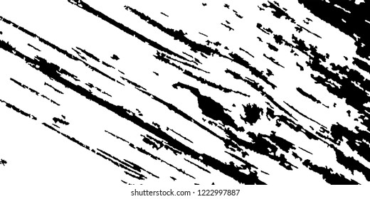 Monochrome Grunge Pattern. Abstract Black and White Texture with Scratched Lines, Spots and Blobs for Card, Print, Mobile Applications. Vintage Rough Halftone Background with Different Elements.