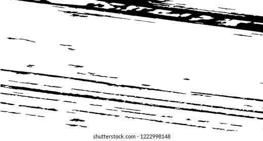 Monochrome Grunge Pattern. Abstract Black and White Texture with Scratched Lines, Spots and Blobs for Wallpaper, Print, Card. Retro Rough Halftone Background with Different Elements.