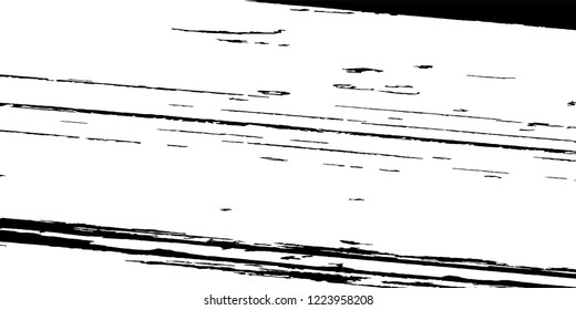 Monochrome Grunge Pattern. Abstract Black and White Texture with Scratched Lines, Spots and Blobs for Banner, Card, Wallpaper. Vintage Rough Halftone Pattern with Different Elements.