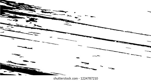 Monochrome Grunge Pattern. Abstract Black and White Texture with Scratched Lines, Spots and Blobs for Web Applications, Banner, Card. Vintage Rough Halftone Background with Different Elements.
