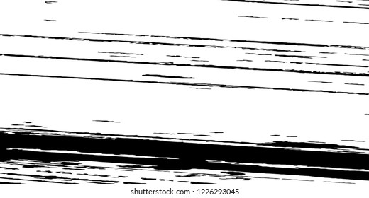 Monochrome Grunge Pattern. Abstract Black and White Texture with Scratched Lines, Spots and Blobs for Web Applications, Wallpaper, Print. Vintage Rough Halftone Pattern with Different Elements.