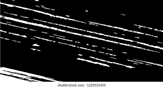 Monochrome Grunge Pattern. Abstract Black and White Texture with Scratched Lines, Spots and Blobs for Web Applications, Wallpaper, Print. Retro Rough Halftone Background with Different Elements.