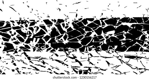 Monochrome Grunge Pattern. Abstract Black and White Texture with Scratched Lines, Spots and Blobs for Card, Print, Mobile Applications. Trendy Rough Halftone Background with Different Elements.