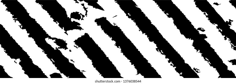 Monochrome Grunge Pattern. Abstract Black and White Texture with Scratched Lines, Spots and Blobs for Web Applications, Wallpaper, Print. Modern Rough Halftone Pattern with Different Elements.