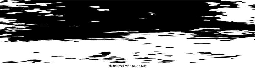 Monochrome Grunge Pattern. Abstract Black and White Texture with Scratched Lines, Spots and Blobs for Wallpaper, Print, Card. Modern Rough Halftone Background with Different Elements.