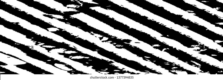 Monochrome Grunge Pattern. Abstract Black and White Texture with Scratched Lines, Spots and Blobs for Print, Card, Banner. Trendy Rough Halftone Background with Different Elements.