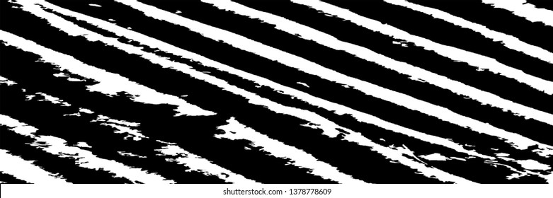 Monochrome Grunge Pattern. Abstract Black and White Texture with Scratched Lines, Spots and Blobs for Wallpaper, Print, Card. Retro Rough Halftone Background with Different Elements.