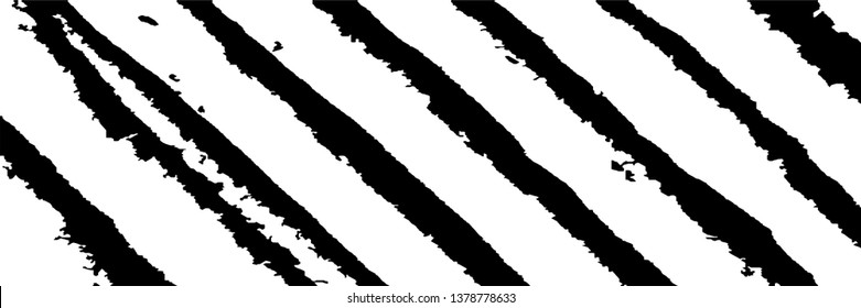 Monochrome Grunge Pattern. Abstract Black and White Texture with Scratched Lines, Spots and Blobs for Print, Card, Banner. Trendy Rough Halftone Pattern with Different Elements.