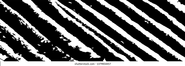 Monochrome Grunge Pattern. Abstract Black and White Texture with Scratched Lines, Spots and Blobs for Banner, Card, Wallpaper. Trendy Rough Halftone Background with Different Elements.