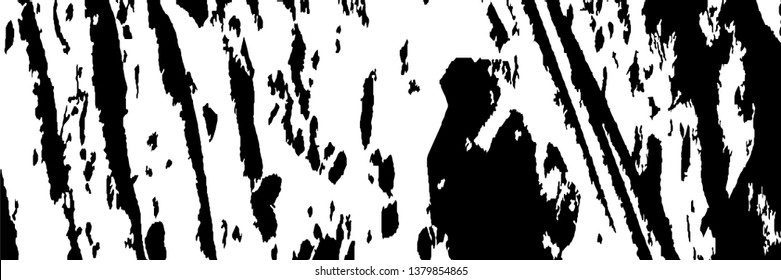 Monochrome Grunge Pattern. Abstract Black and White Texture with Scratched Lines, Spots and Blobs for Web Applications, Wallpaper, Print. Retro Rough Halftone Pattern with Different Elements.