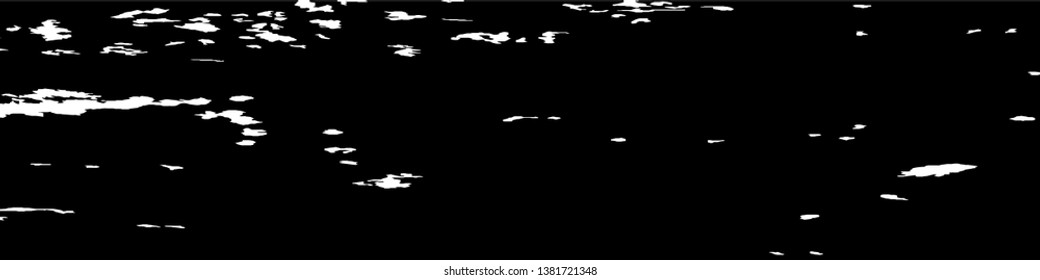 Monochrome Grunge Pattern. Abstract Black and White Texture with Scratched Lines, Spots and Blobs for Card, Print, Mobile Applications. Vintage Rough Halftone Background with Different Elements.
