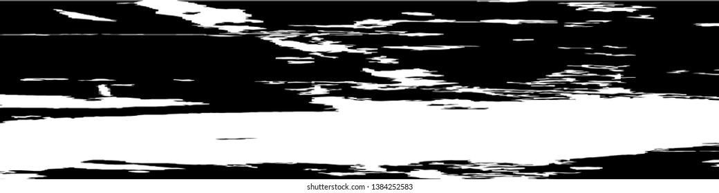 Monochrome Grunge Pattern. Abstract Black and White Texture with Scratched Lines, Spots and Blobs for Web Applications, Banner, Card. Modern Rough Halftone Pattern with Different Elements.