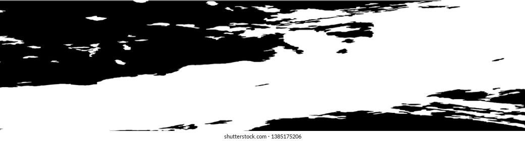 Monochrome Grunge Pattern. Abstract Black and White Texture with Scratched Lines, Spots and Blobs for Web Applications, Wallpaper, Print. Retro Rough Halftone Background with Different Elements.