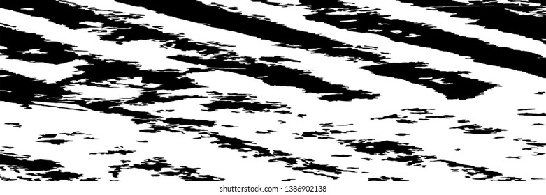 Monochrome Grunge Pattern. Abstract Black and White Texture with Scratched Lines, Spots and Blobs for Banner, Card, Wallpaper. Modern Rough Halftone Pattern with Different Elements.