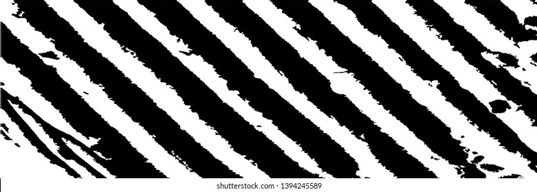 Monochrome Grunge Pattern. Abstract Black and White Texture with Scratched Lines, Spots and Blobs for Web Applications, Wallpaper, Print. Modern Rough Halftone Background with Different Elements.