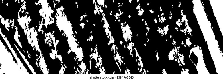 Monochrome Grunge Pattern. Abstract Black and White Texture with Scratched Lines, Spots and Blobs for Web Applications, Banner, Card. Vintage Rough Halftone Pattern with Different Elements.