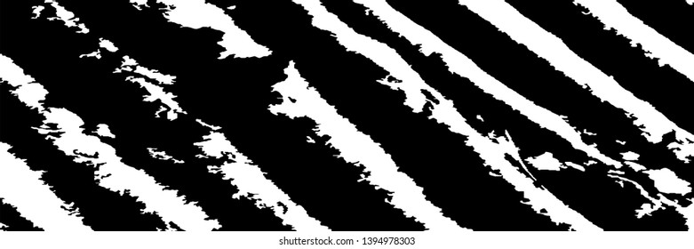 Monochrome Grunge Pattern. Abstract Black and White Texture with Scratched Lines, Spots and Blobs for Print, Card, Banner. Modern Rough Halftone Pattern with Different Elements.